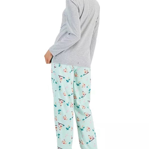 New Family Pajamas Matching Women's Tropical Santa Mix It Family Pajama Set - Picture 2 of 3